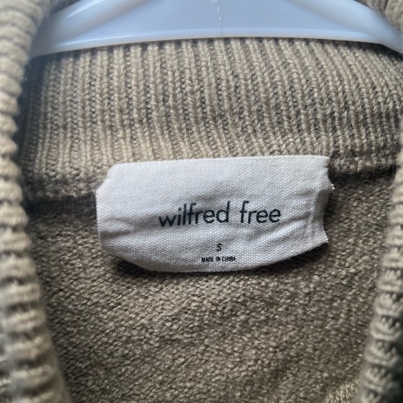 Wilfred Free Merino Wool Tan Turtleneck Sweater - Picture 3 of 4